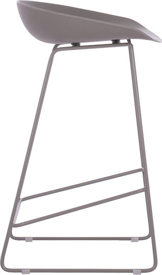 Stool Bar made of Polypropylene Grey 44x44x74cm