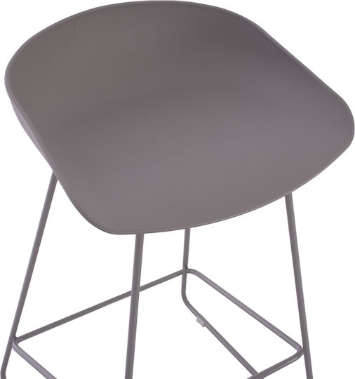 Stool Bar made of Polypropylene Grey 44x44x74cm