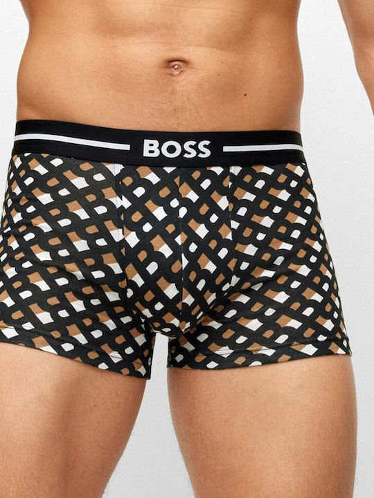 Hugo Boss Boxeri pentru bărbați Negre cu modele 3Pachet