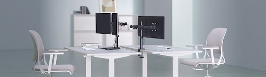 Brateck LDT66-C01 Stand Desk Mounted Monitor up to 32"