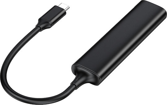 Conceptronic USB-Hub 4 Anschlüsse USB 3.2 mit USB-C Anschluss Grau