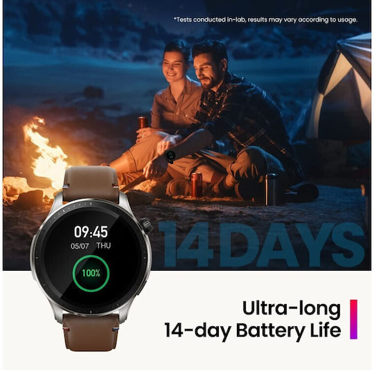 Amazfit GTR 4 46mm Waterproof Smartwatch with Heart Rate Monitor (Black)