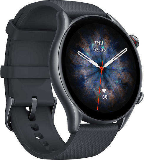 Amazfit GTR 3 Pro Aluminium 46mm Waterproof Smartwatch with Heart Rate Monitor (Infinite Black)