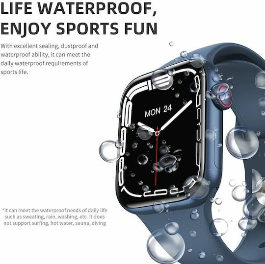 NO.1 N78 Smartwatch με Παλμογράφο (Μαύρο)