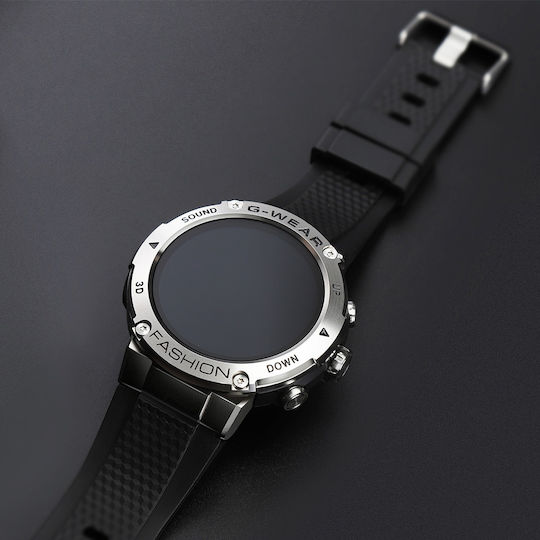 Microwear K28H Смартчасовник с Пулсомер (Blue Case / Blue Silicone Strap)