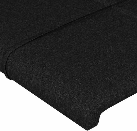 vidaXL Fabric Bed Headboard Black 90x88cm