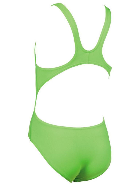 Arena Solid Swim Tech Kinder Badeanzug Einteilig Grün