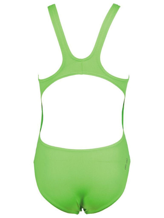 Arena Solid Swim Tech Kinder Badeanzug Einteilig Grün