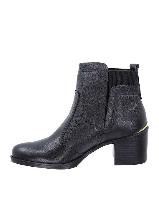 Leather Women's Ankle Boots Black