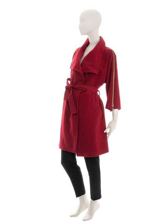 Coat with belt Bill Cost / Red