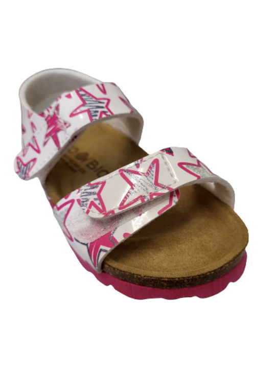 Bio Bio Children's Sandal Zanita Fantasia Estrellas white with stars