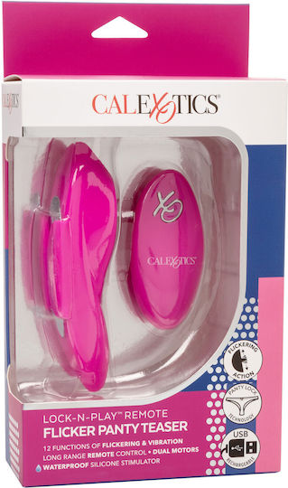 Calexotics Flicker Panty Teaser Mini Δονητής για Ζευγάρια με Απομακρυσμένο Έλεγχο Fuchsia