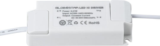 GloboStar Ρυθμιζόμενο Τροφοδοτικό LED IP20 Ισχύος 21W