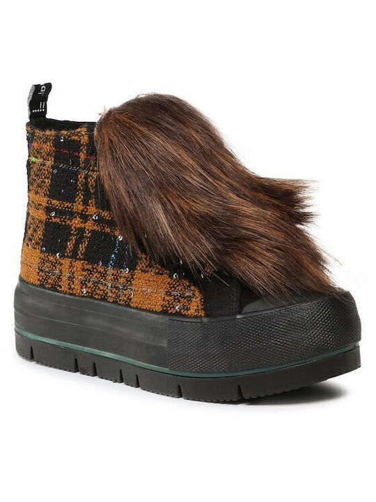 Desigual Flatforms Boots Multicolour