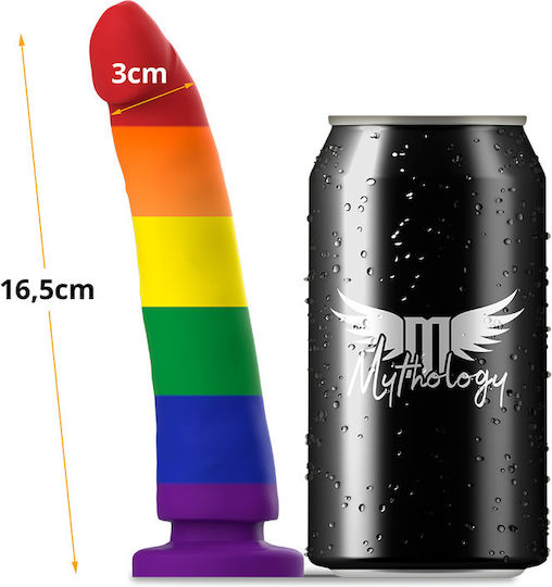 Mythology Devon Pride Реалистично дилдо Със смукателна чашка 15см