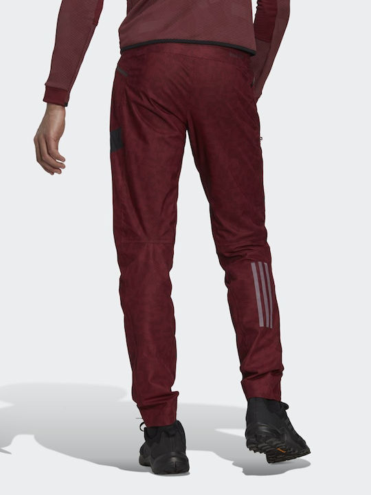 adidas Terrex Techrock Rain.rdy Men's Hiking Long Trousers Red