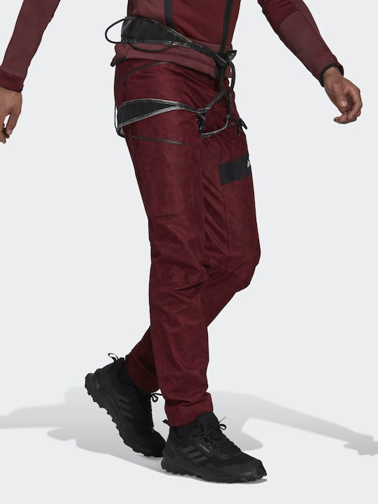 adidas Terrex Techrock Rain.rdy Lang Hose Wandern Rot