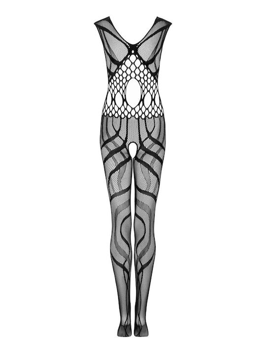 Obsessive Bodystocking Plasă Cu Chilot Deschis Negru