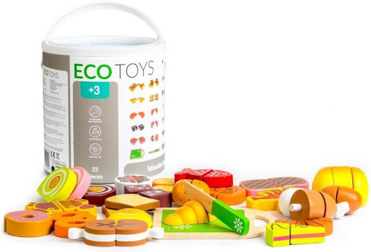Ecotoys Wooden Cut Food for 3+ Years 23pcs