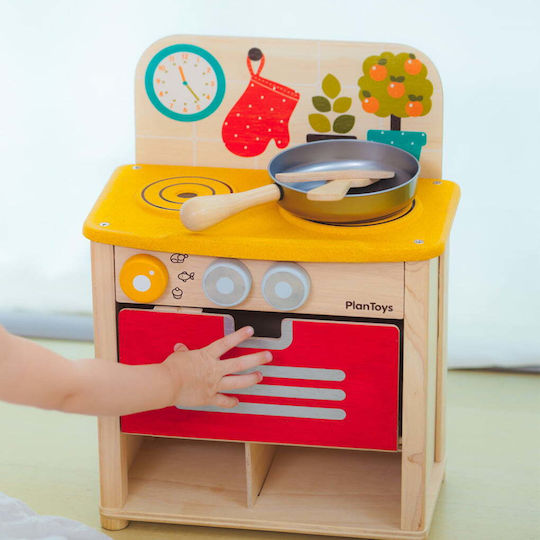Plan Toys Παιδική Κουζίνα από Ξύλο για 2+ Ετών