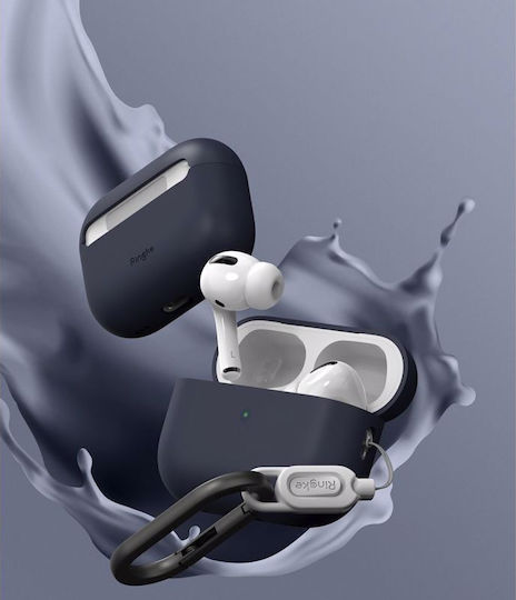 Ringke Hülle Silikon mit Haken Midnight Blue für Apple AirPods Pro 2