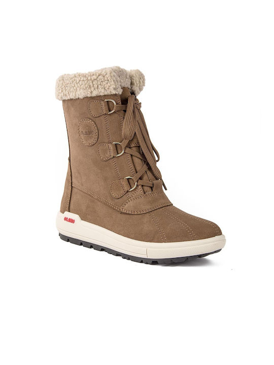 Olang Suede Snow Boots Hupa Brown