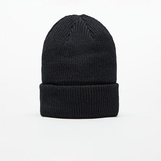 Fisherman Beanie Beanie with Rib Knit in Black color