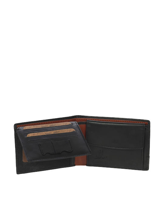Leather Men's Wallet Classic with RFID Black/Brown