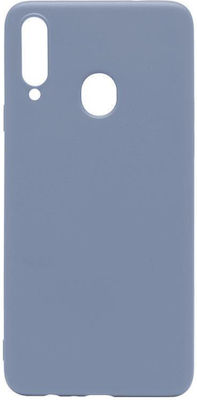 iNOS Liquid Silicone Back Cover Gray (Galaxy A20s)