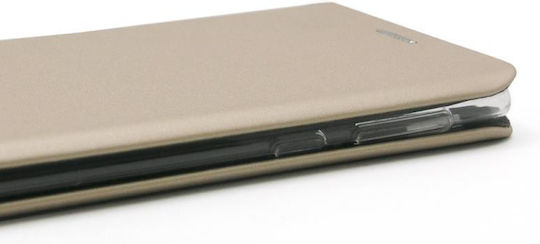 iNOS Curved S-Folio Book Synthetic Leather Gold (Redmi 8)