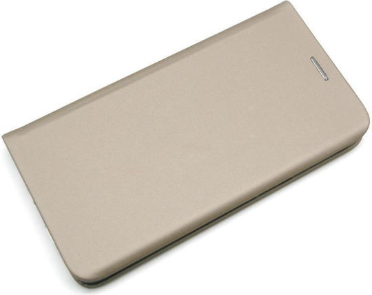 iNOS Curved S-Folio Book Synthetic Leather Gold (Redmi 8)