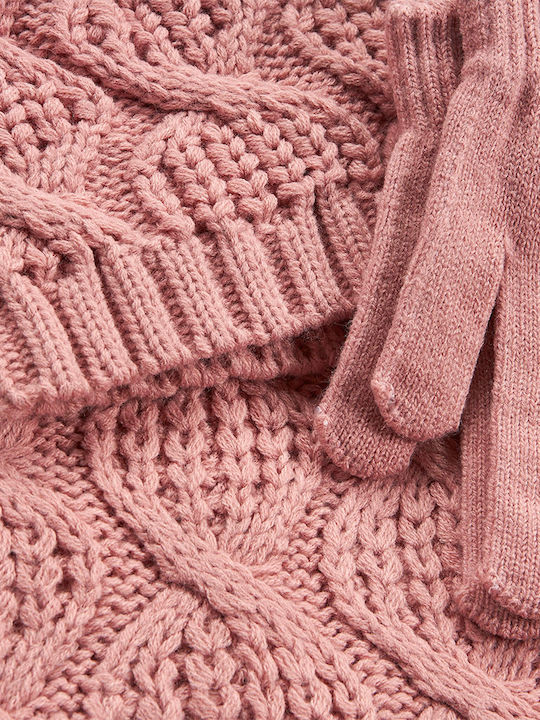 Verde Frauen Set mit Beanie in Rosa Farbe