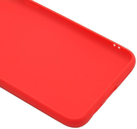 iNOS Umschlag Rückseite Silikon Rot (Redmi Note 9)