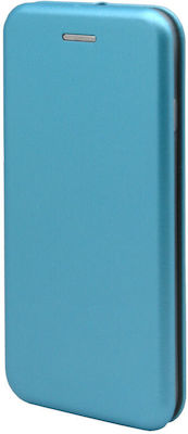 iNOS Curved M-Folio Synthetic Leather Book Light Blue (Galaxy A40)