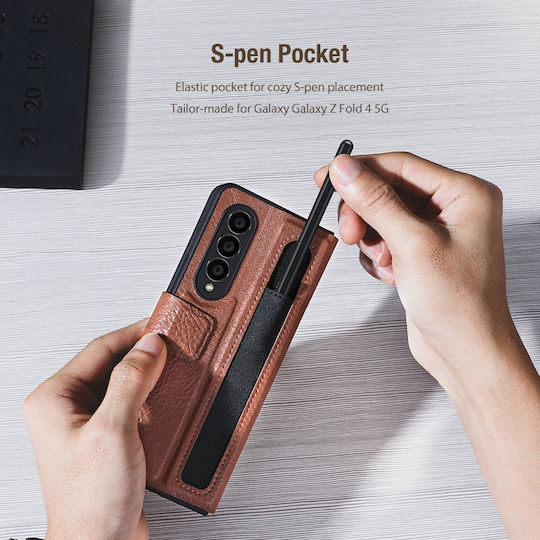 Nillkin Aoge Book Δερματίνης Καφέ (Galaxy Z Fold4)