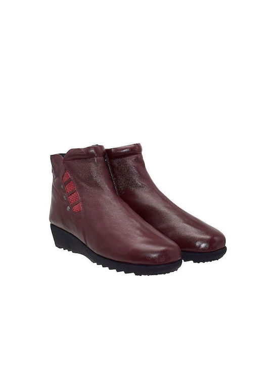 Women's Leather Boots Sabino Bordeaux