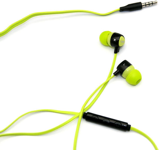 iNOS Flatron 2 In-ear Handsfree με Βύσμα 3.5mm Πράσινο