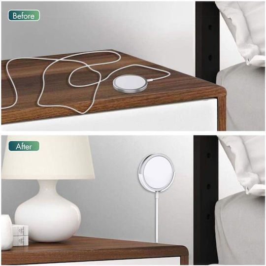 AHAstyle PT136 Βάση Φόρτισης MagSafe σε Λευκό χρώμα