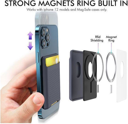 AHAstyle MagSafe Θήκη Καρτών PT133 σε Ροζ χρώμα