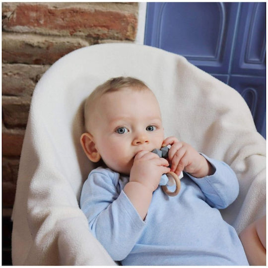 Mimijo Bruno Teether Ring for Teething from Wood for 0 m+