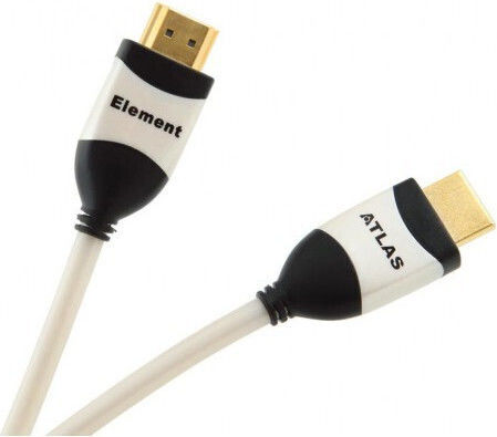 Atlas Cables Element HDMI 4k HDMI 2.0 Premium High Speed 4K 60Hz HDR Kabel HDMI-Stecker - HDMI-Stecker 1m Weiß