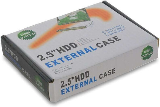 Case for Hard Drive 2.5" SATA III with Connection USB 2.0 Silver