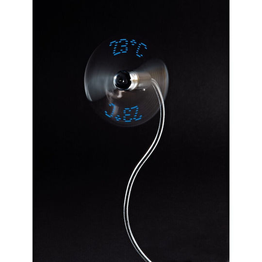 HAMA USB Fan Ανεμιστηράκι USB Ασημί