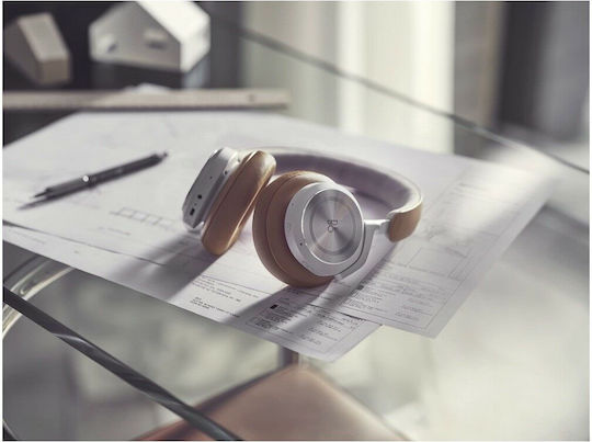 Bang & Olufsen Beoplay HX Ασύρματα / Ενσύρματα Over Ear Ακουστικά με 35 ώρες Λειτουργίας Ασημί / Καφέ