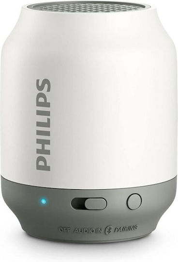 Philips BT51 Ηχείο Bluetooth 2W με Διάρκεια Μπαταρίας έως 6 ώρες Λευκό