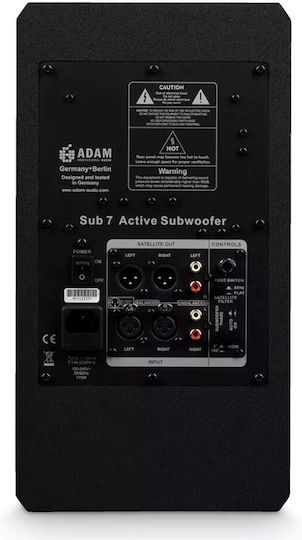 Adam Sub7 Αυτοενισχυόμενο Subwoofer με Ηχείο 7" 140W Μαύρο