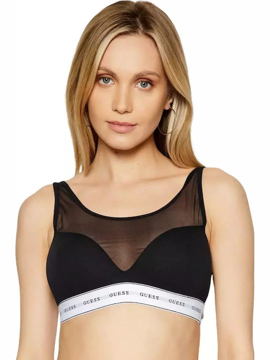 Carrie Women's Bra without Padding Black
