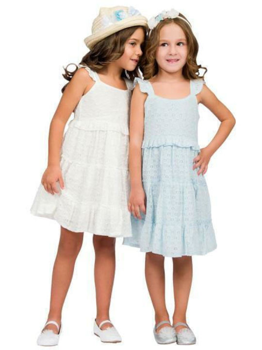 Energiers Kids Dress Sleeveless White