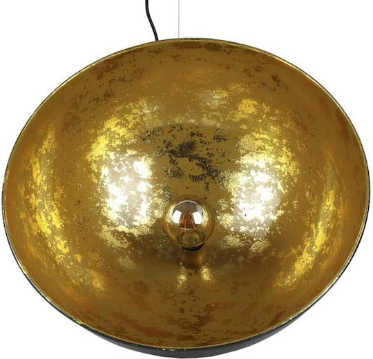 Pendant Light Black Bell with Socket E27 50x50x30cm