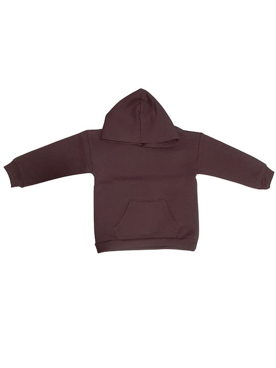 Trax Kids Sweatshirt with Hood and Pocket Brown